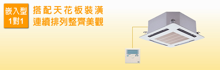 嵌入型1對1 搭配天畫板裝潢 連續排列整齊美觀